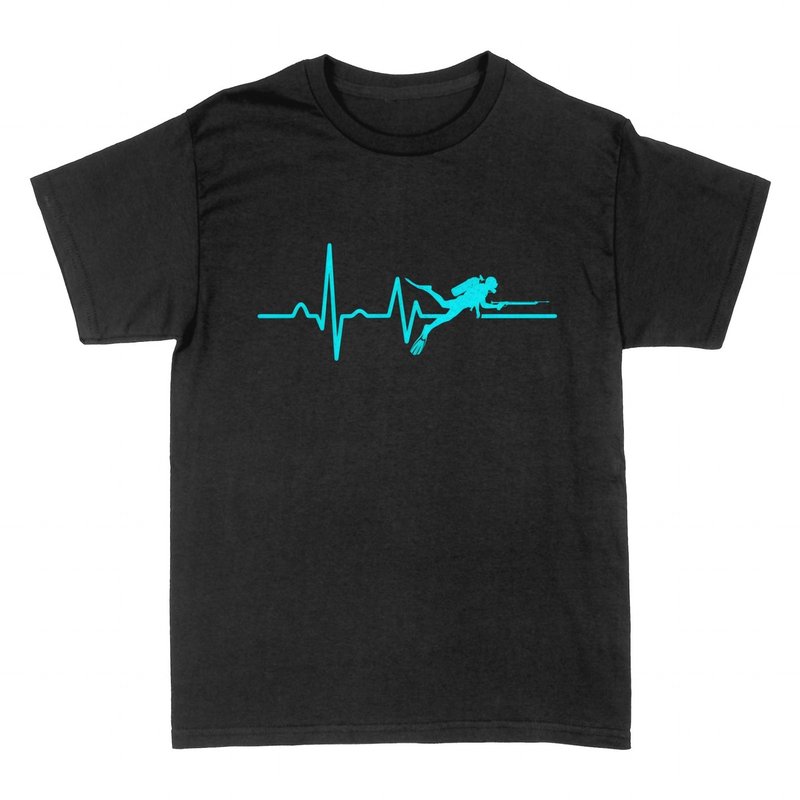 T-shirts: Taucher-Herzschlag - Leben unter Wasser