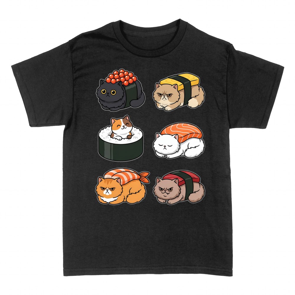 T-shirts: Kawaii Sushi-Katzen