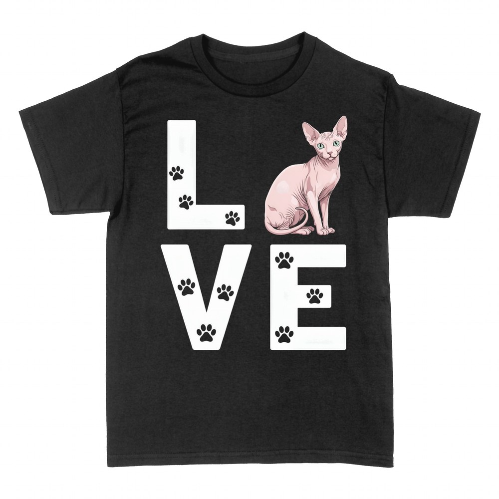 T-shirts: LOVE Sphynx Katze Pfoten