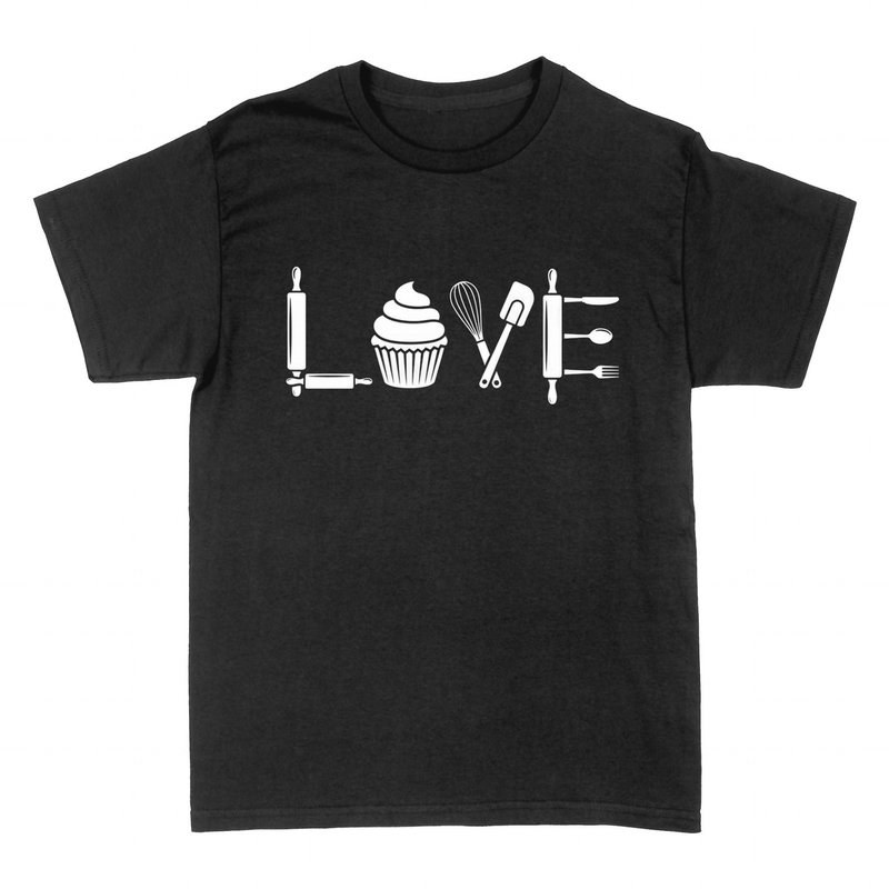 T-shirts: Liebe zum Backen - Geschenk f&uuml;r B&auml;cker