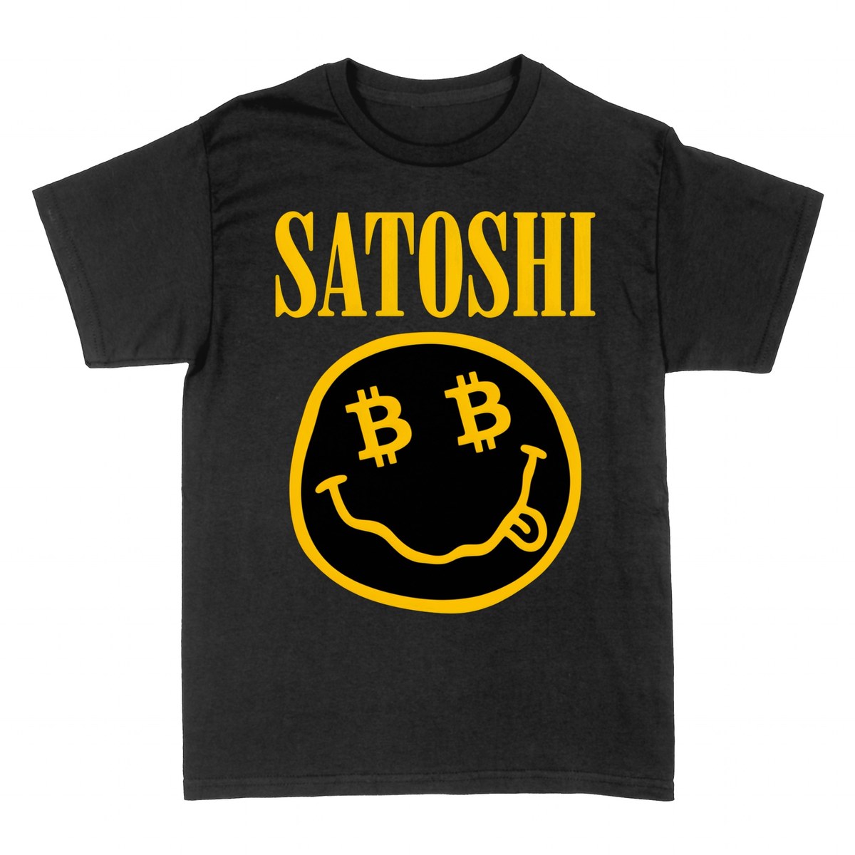 T-shirts: Satoshi Bitcoin Smiley Gesicht