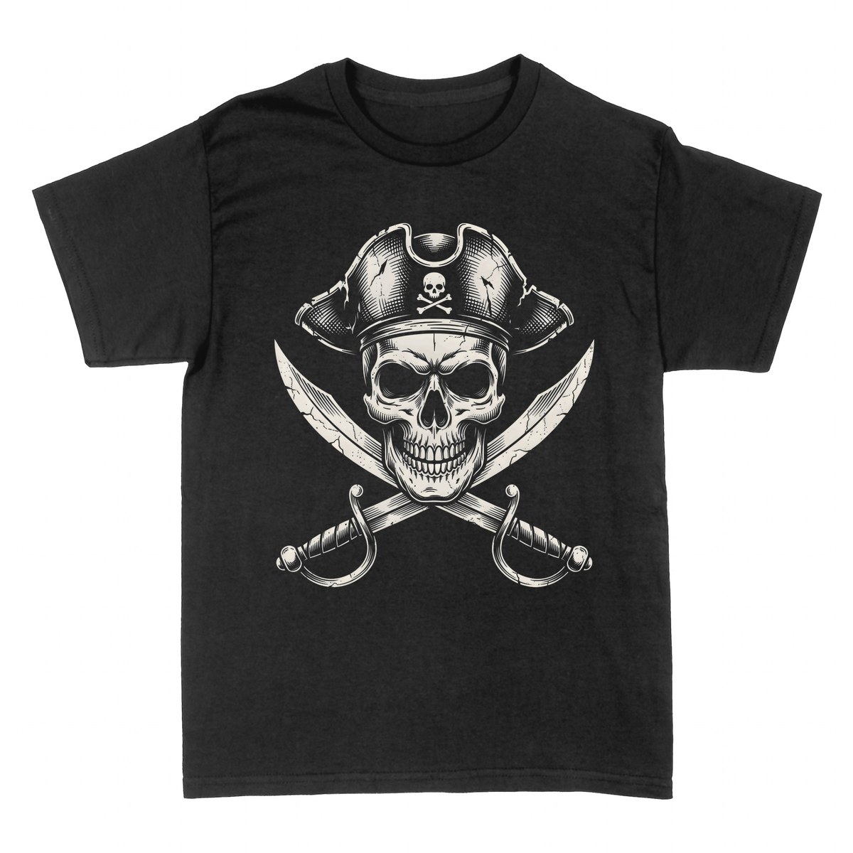 T-shirts: Piratensch&auml;del Gekreuzte Schwerter