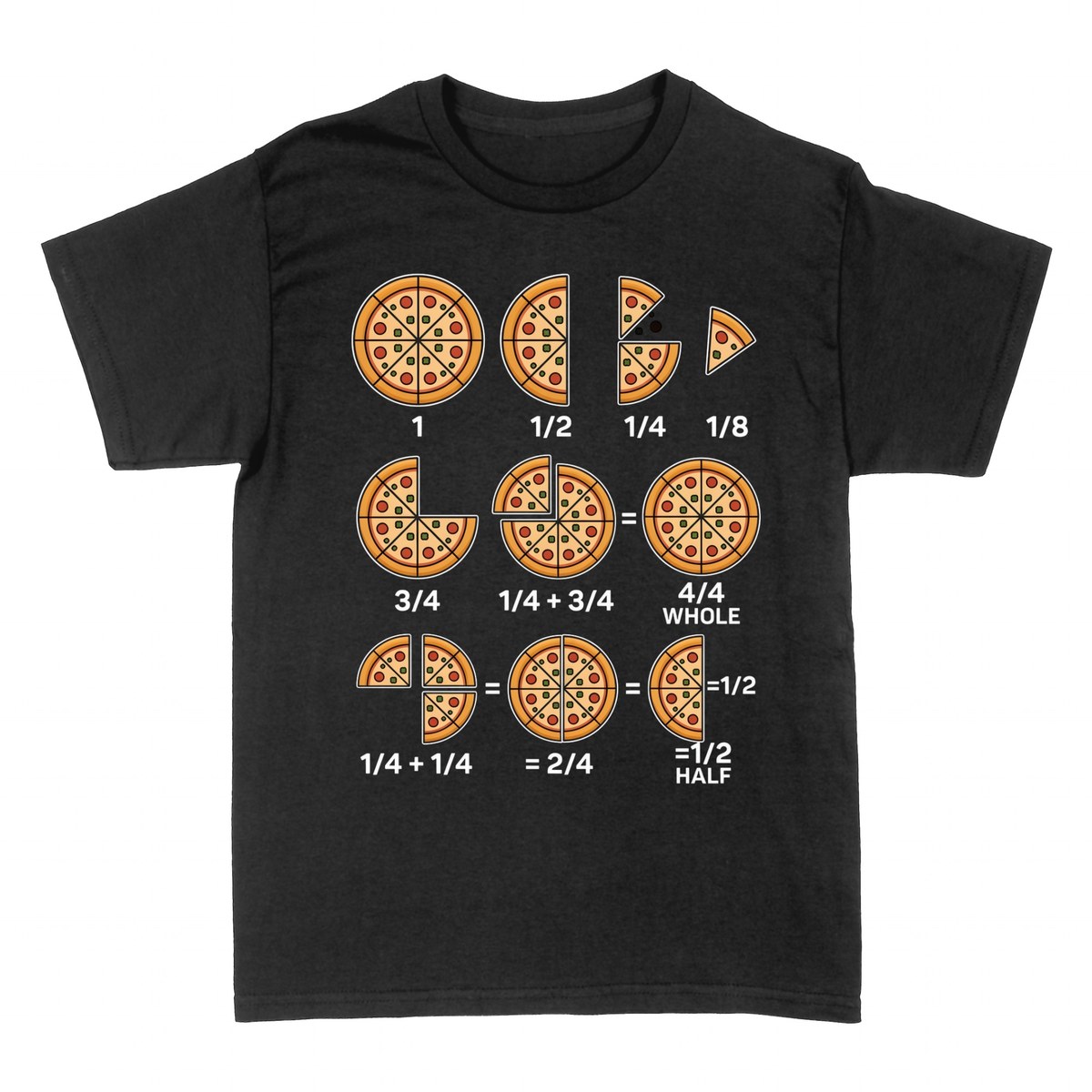 T-shirts: Pizza-Br&uuml;che &mdash; Mathematik-