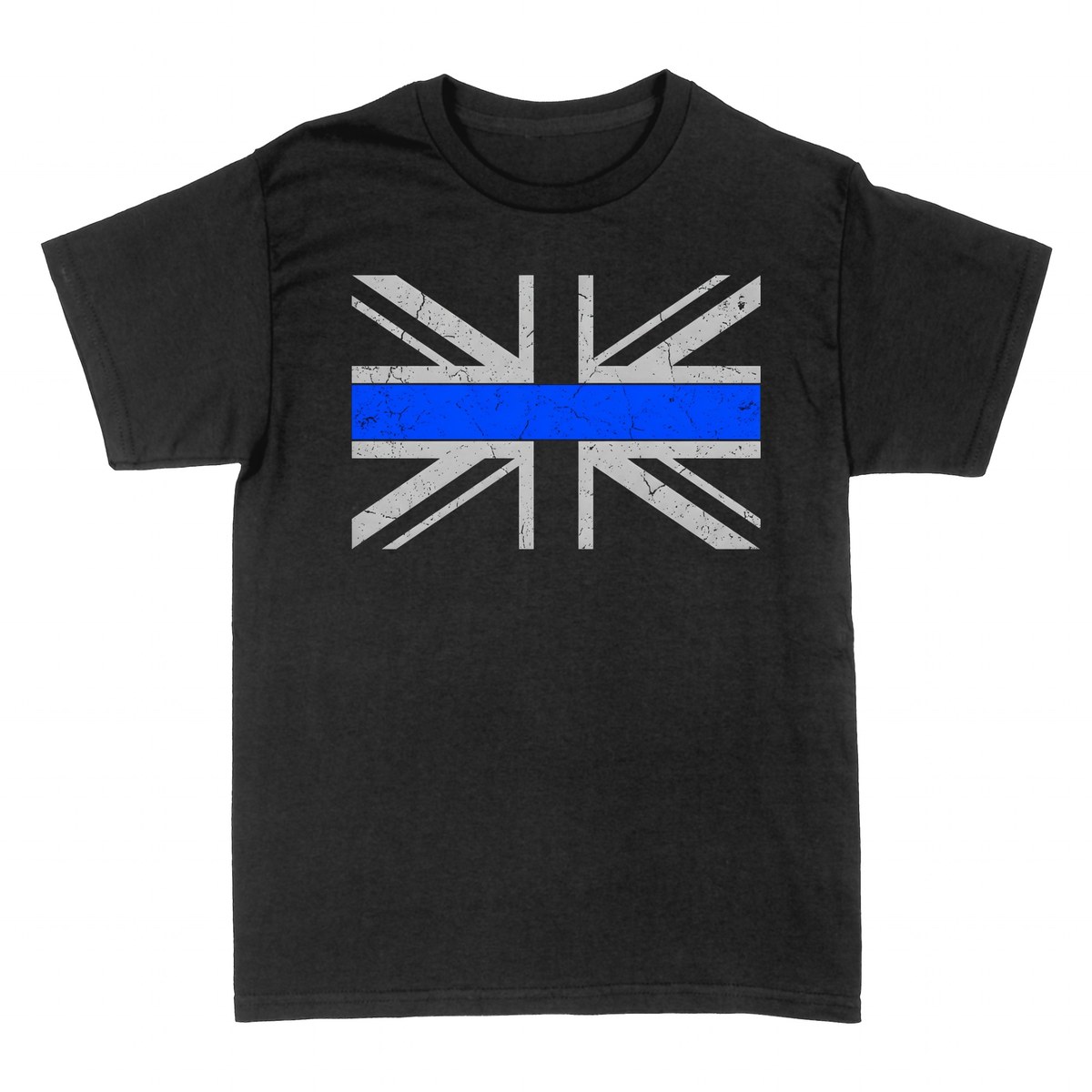 T-shirts: Thin Blue Line UK Flagge Polizei Support