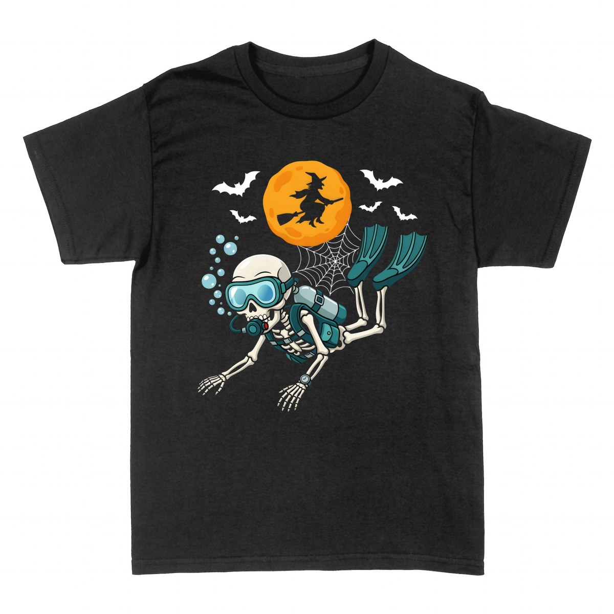 T-shirts: Halloween Skelett Taucher