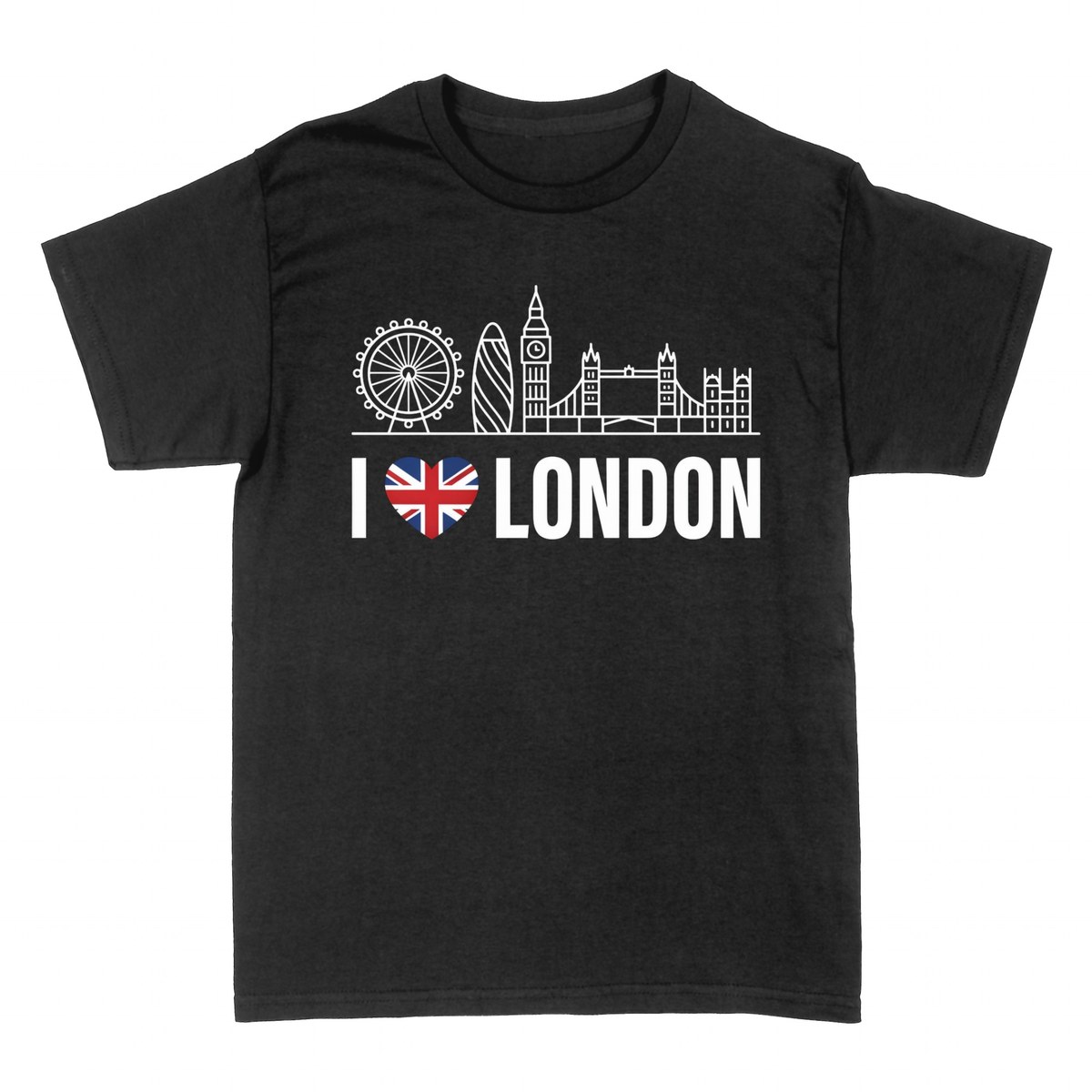 T-shirts: I Love London &mdash; Ikonische Skyline