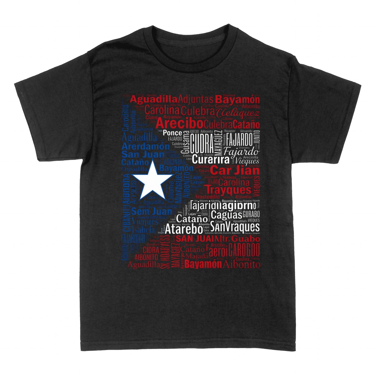 T-shirts: Puerto Rico St&auml;dte Flaggen