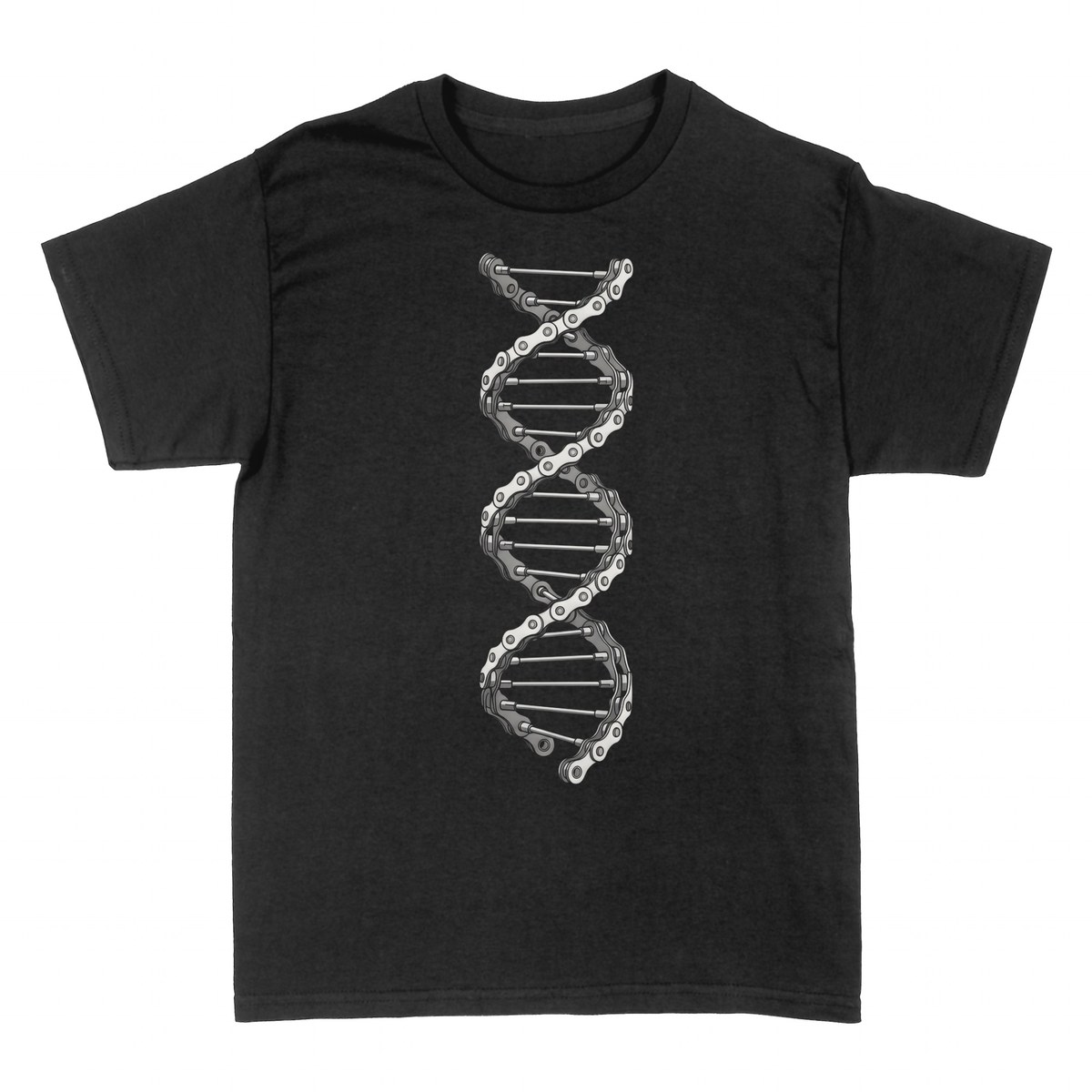 T-shirts: Radfahrer-DNA &mdash; Kettenglied-Doppelhelix