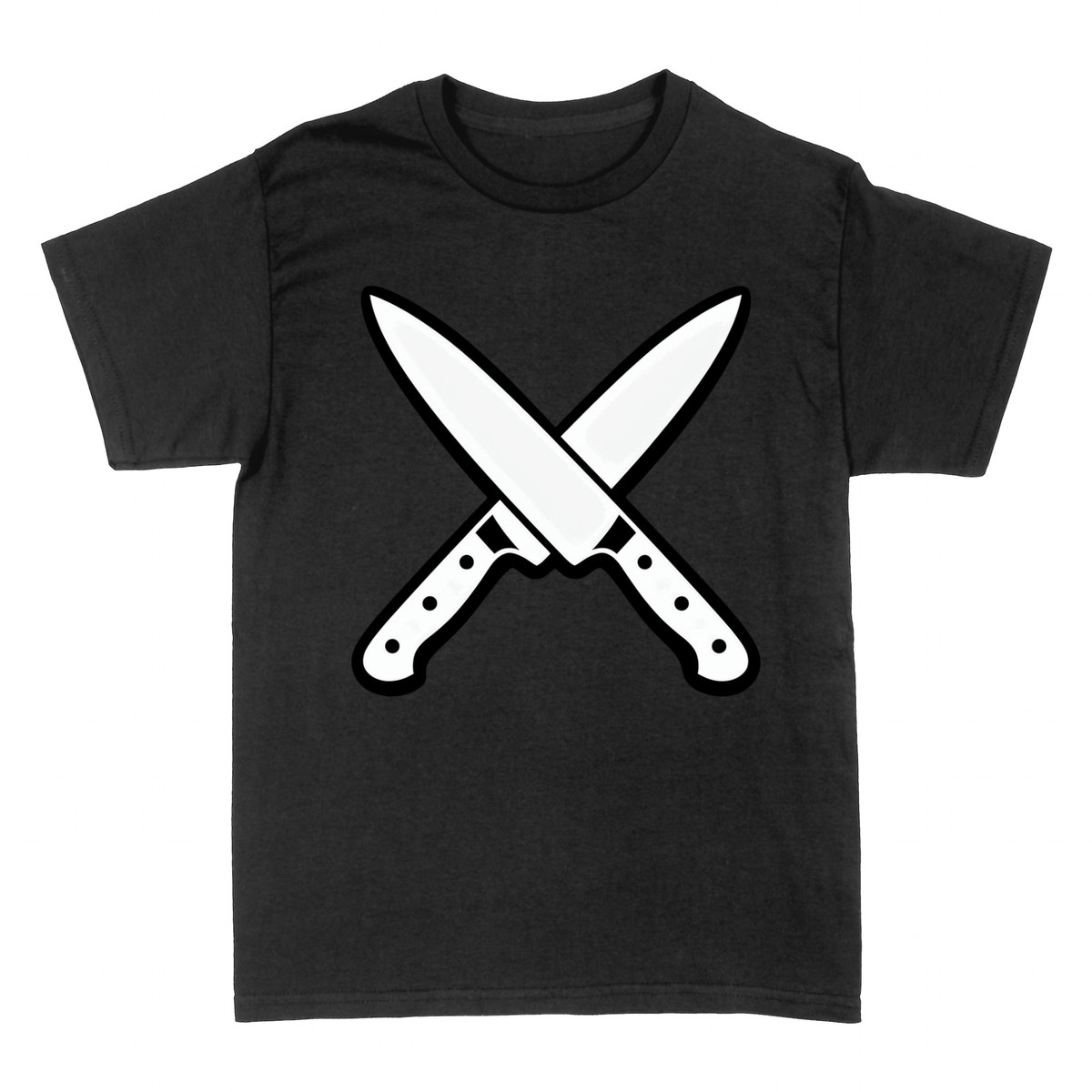 T-shirts: Gekreuzte K&uuml;chenmesser