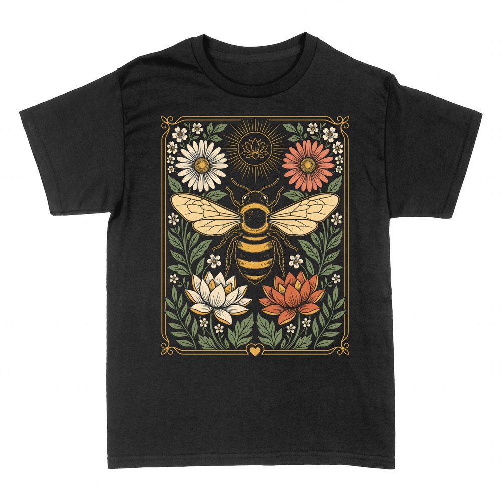 T-shirts: Gartenbiene und Wildblumen