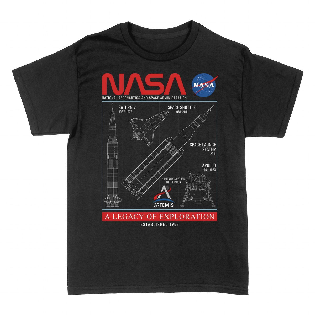 T-shirts: NASA &mdash; Ein Verm&auml;chtnis der Weltraumforschung
