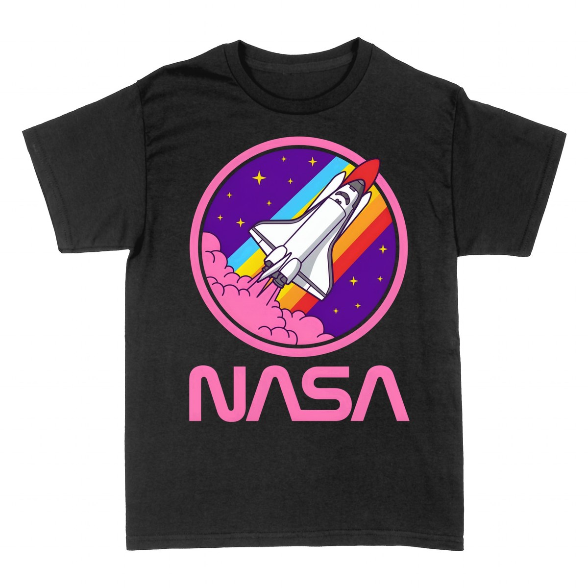 T-shirts: NASA Retro Regenbogen Space Shuttle