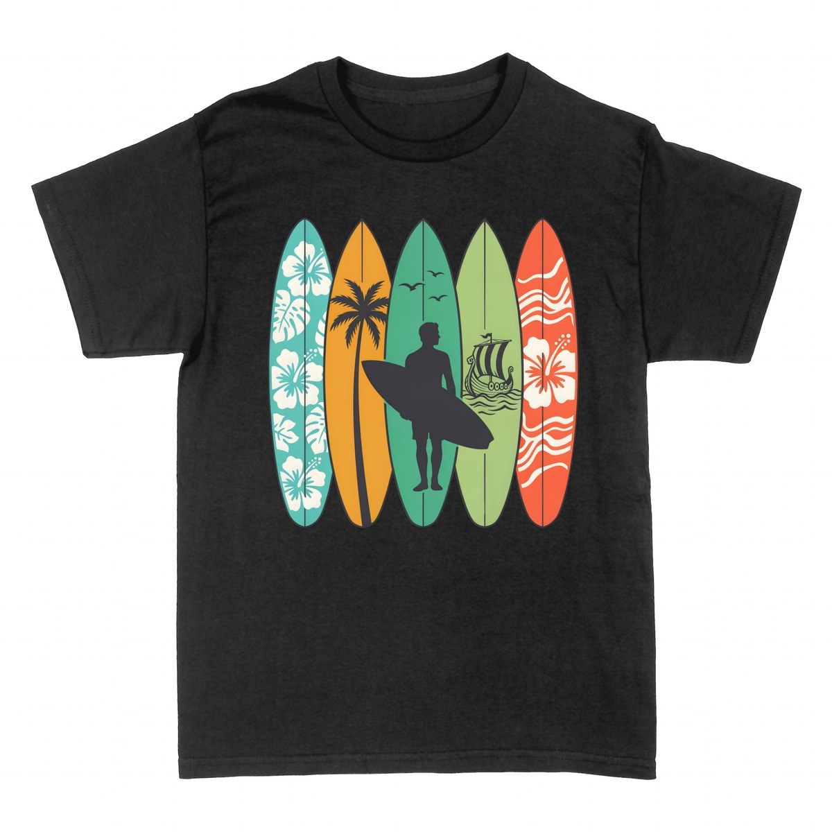 T-shirts: Surfbretter &mdash; Hawaiianische Retro-Kollektion