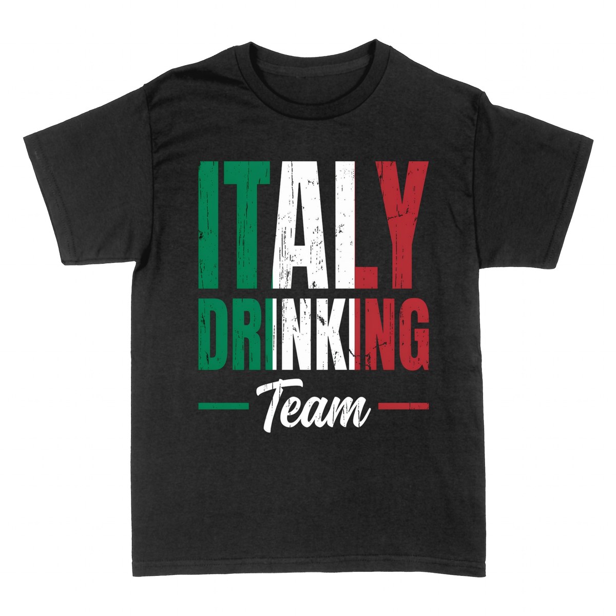 T-shirts: Italy Drinking Team &mdash; Italien Flagge Humor