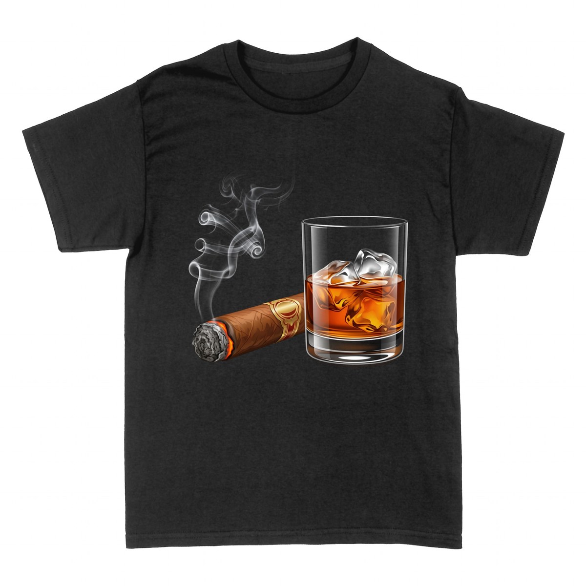 T-shirts: Whisky on the Rocks und Zigarre