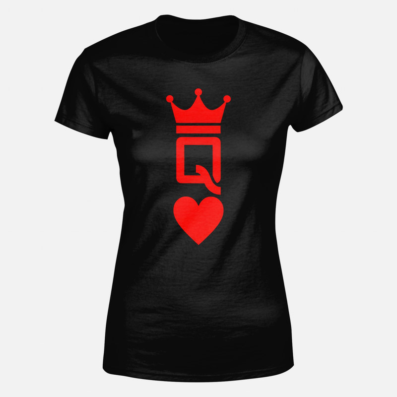 T-shirts: Herz-Dame mit Krone