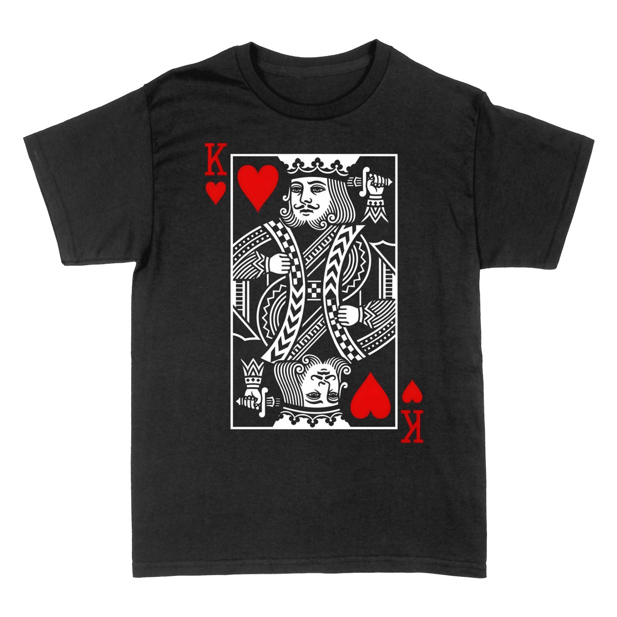 T-shirts: Herz-K&ouml;nig Spielkarte