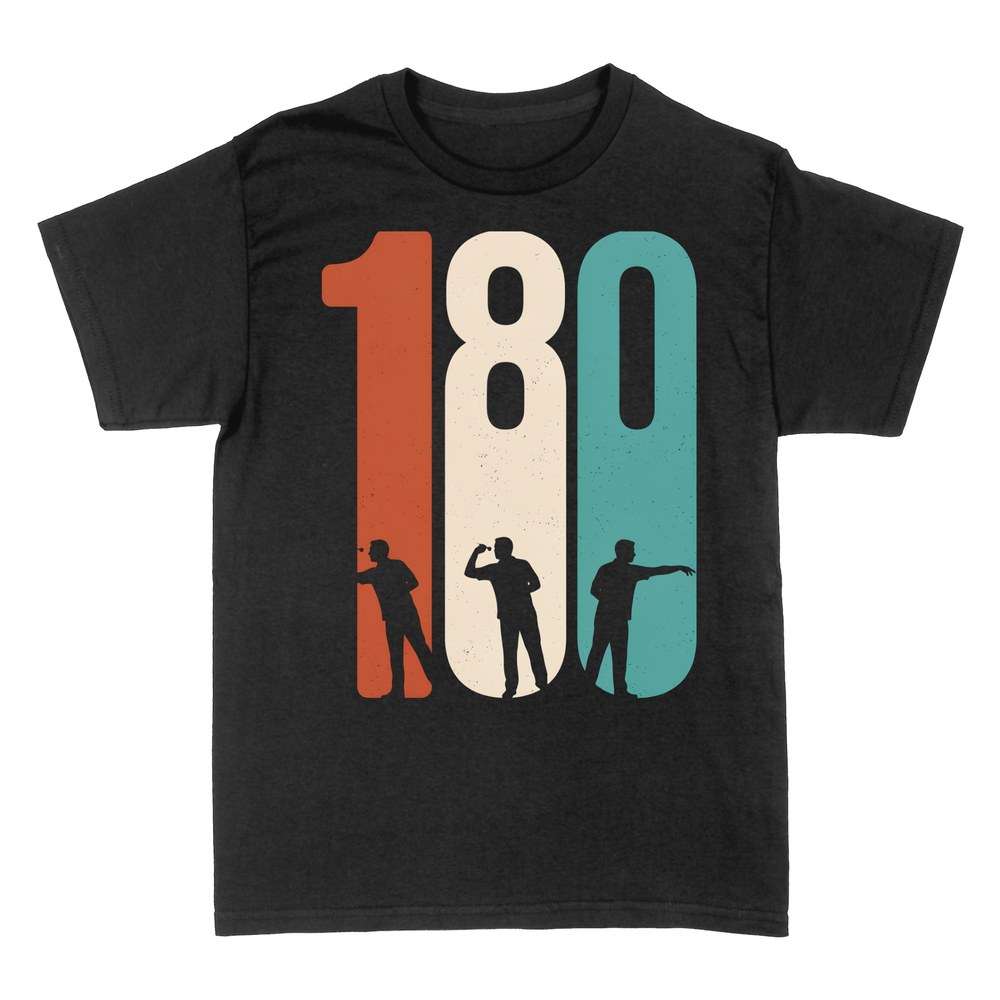 T-shirts: 180 Darts Retro Silhouetten