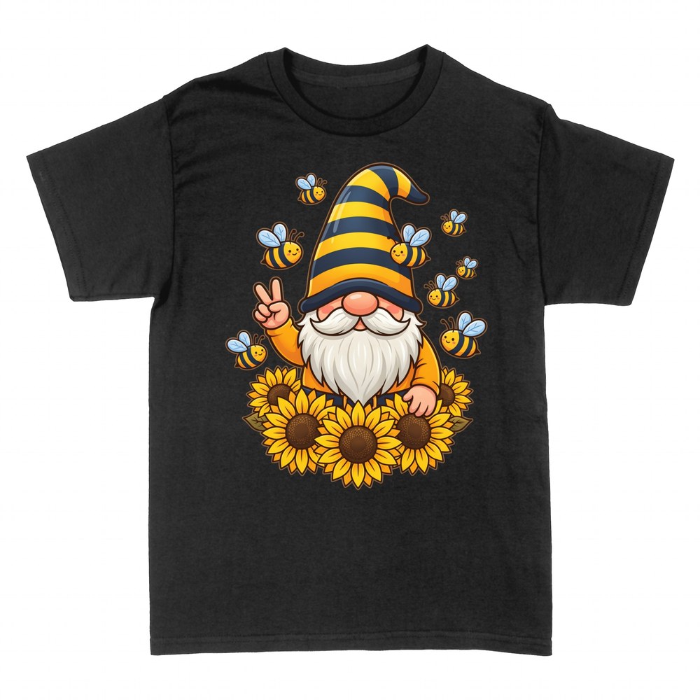 T-shirts: Imker-Gnom mit Bienen und Sonnenblumen