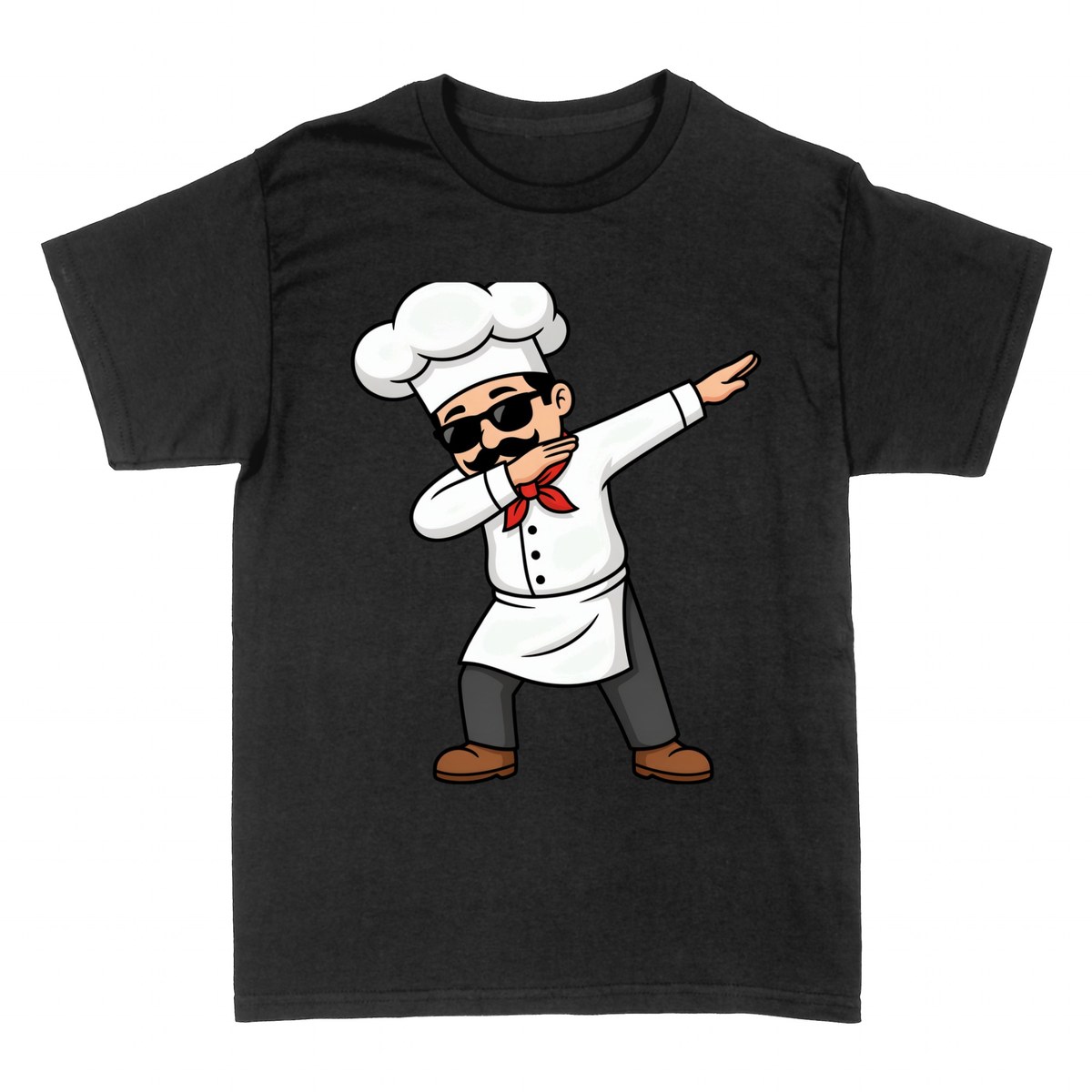T-shirts: B&auml;cker macht den Dab mit Sonnenbrille
