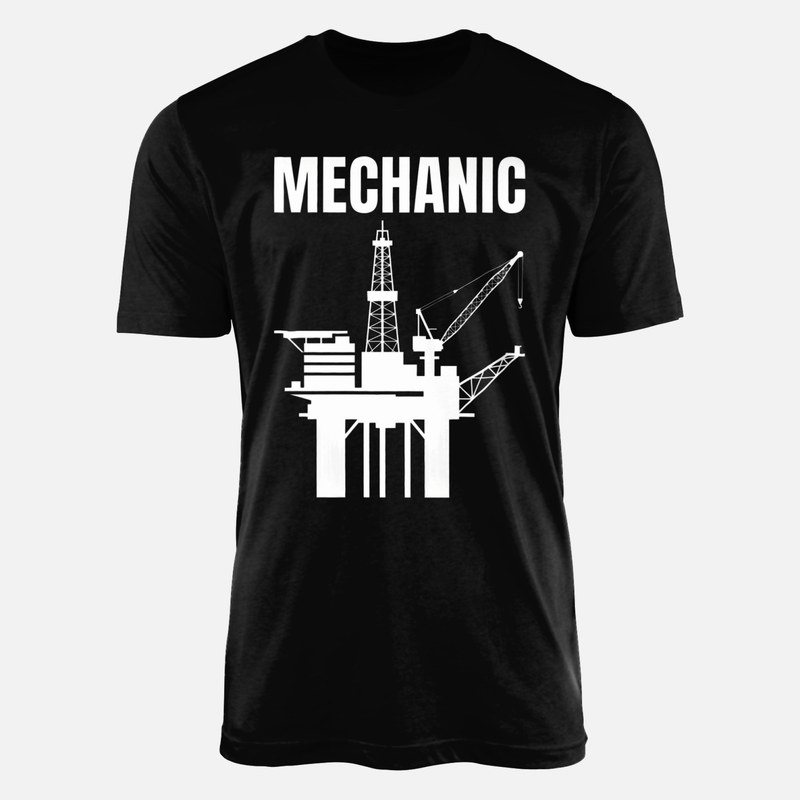 T-shirts: Mechaniker auf der &Ouml;lplattform