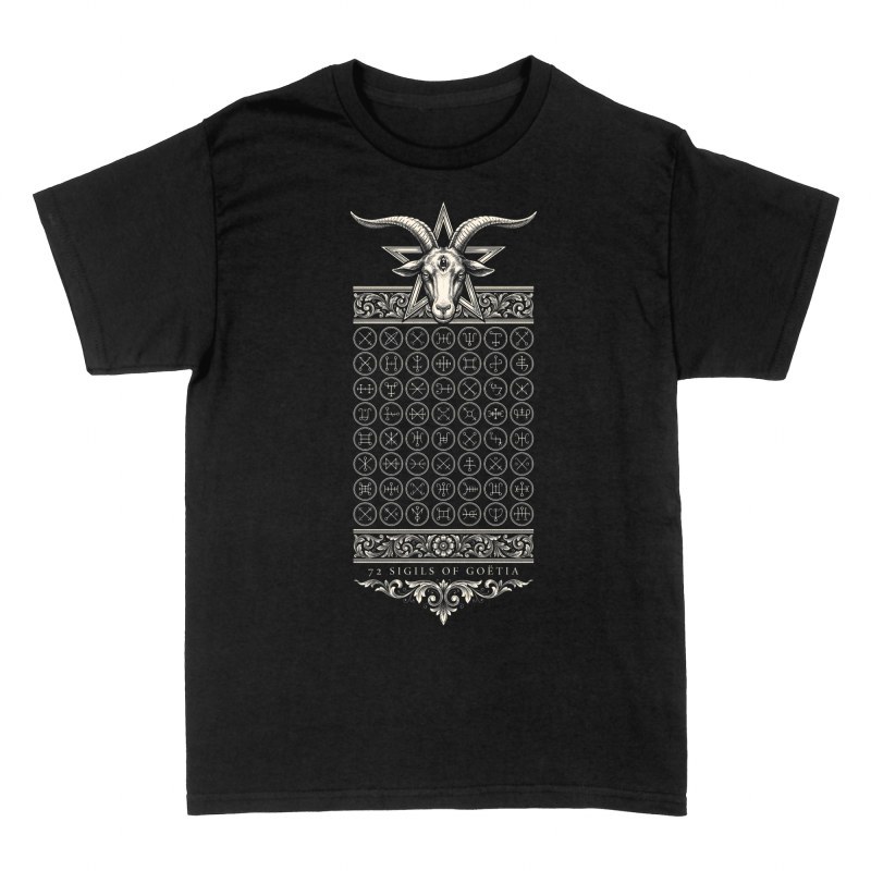 T-shirts: Die 72 Siegel der Goetia mit Baphomet