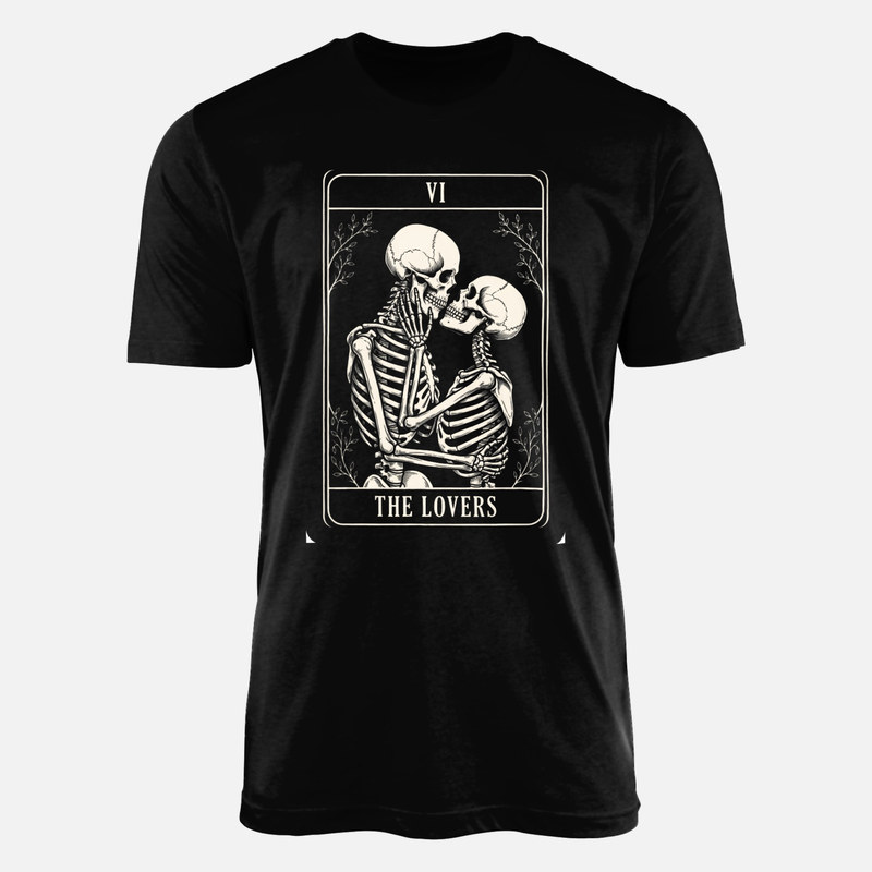 T-shirts: Tarotkarte Die Liebenden Skelette