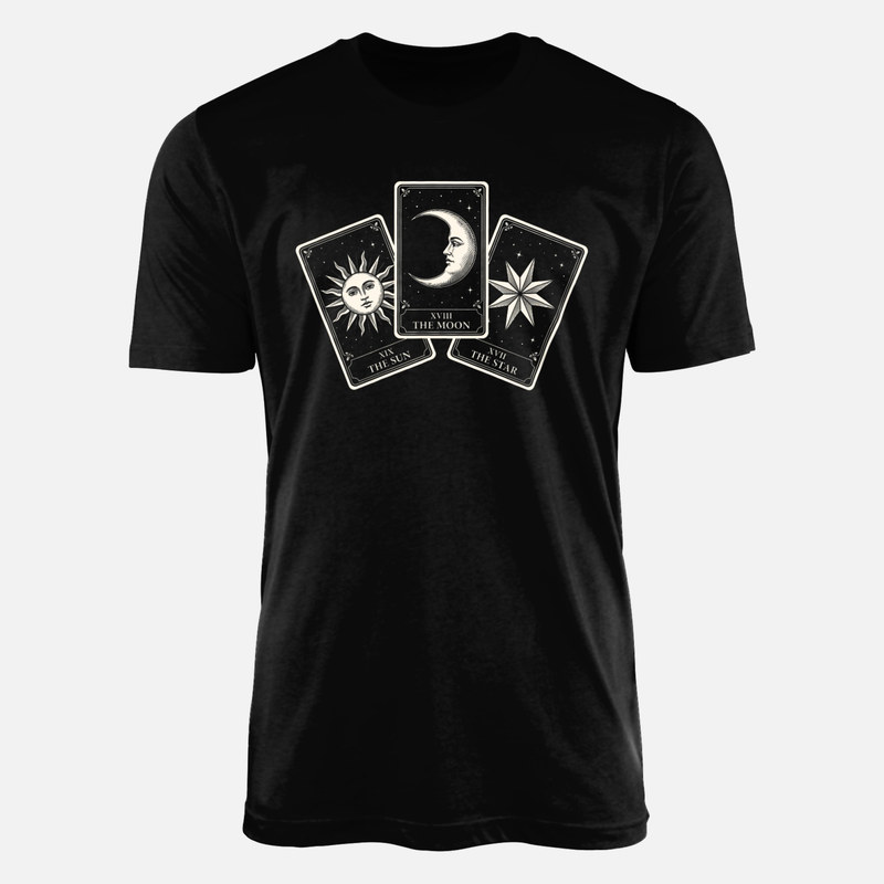 T-shirts: Tarot-Karten Sonne Mond Stern
