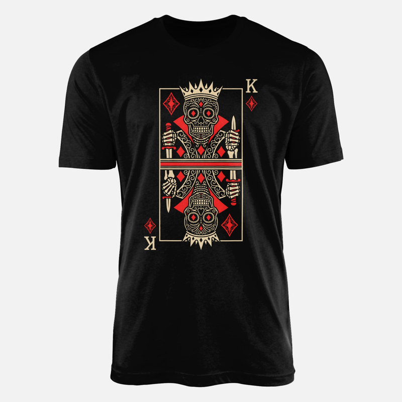 T-shirts: Karo-K&ouml;nig Totenkopf D&iacute;a de Muertos