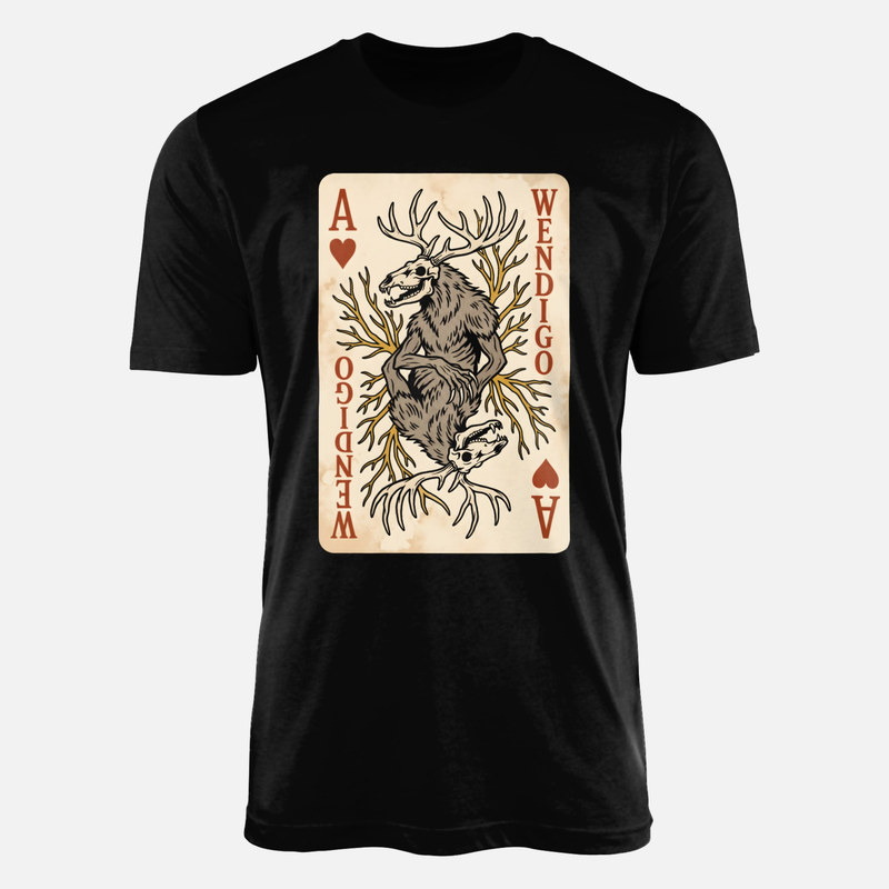 T-shirts: Wendigo Spielkarte Herz-Ass