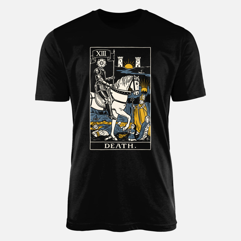 T-shirts: Tarotkarte Der Tod Floral