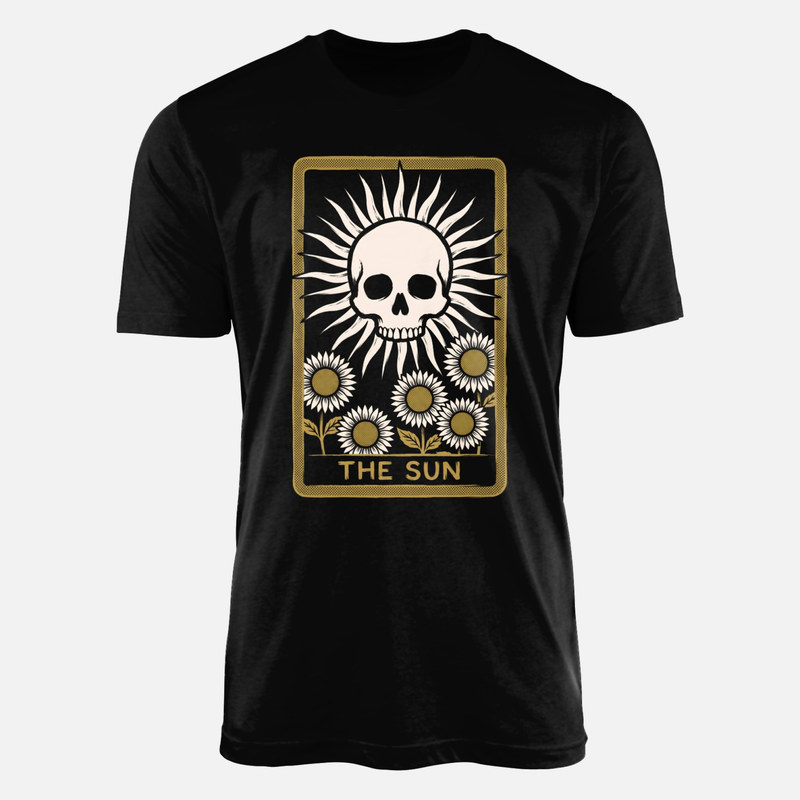 T-shirts: Tarotkarte Totenkopf Sonne