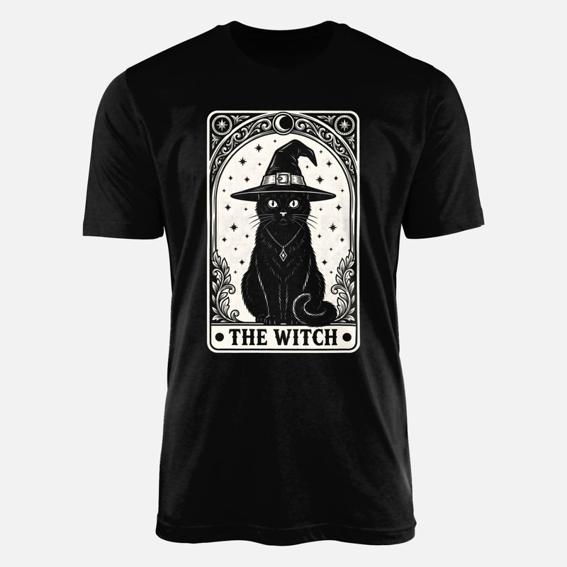 T-shirts: Tarotkarte Hexenkatze The Witch