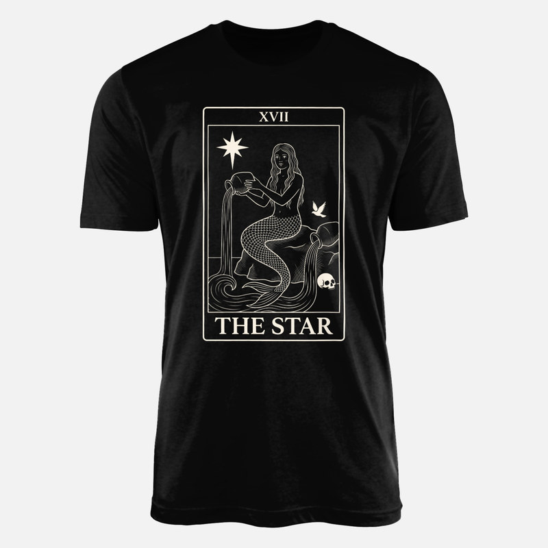 T-shirts: Tarotkarte Der Stern Meerjungfrau