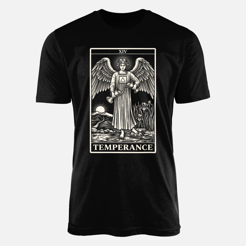 T-shirts: Tarotkarte Die M&auml;&szlig;igkeit XIV Engel