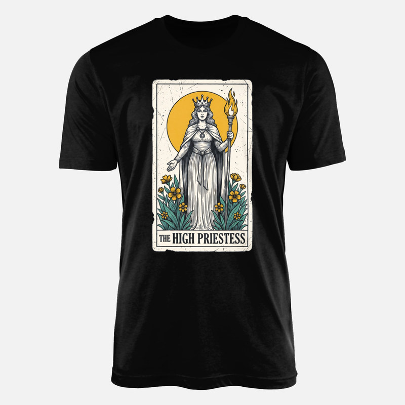 T-shirts: Tarotkarte Die Hohepriesterin