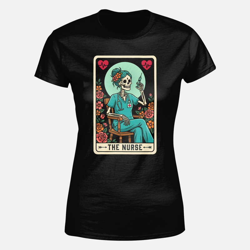 T-shirts: Krankenschwester Tarot Skelett