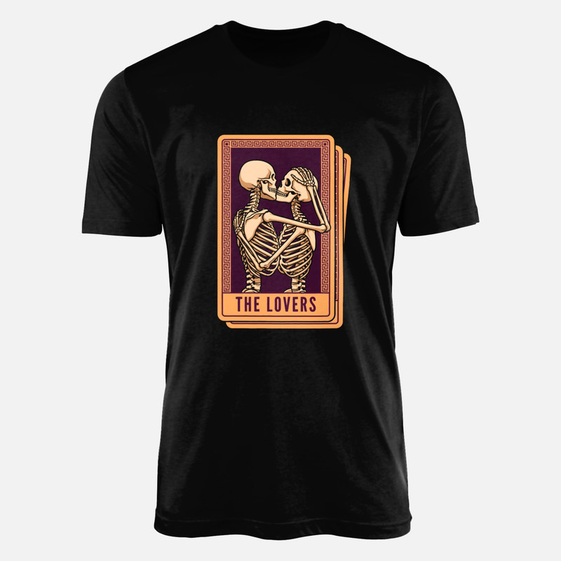 T-shirts: Tarotkarte Die Liebenden Skelette