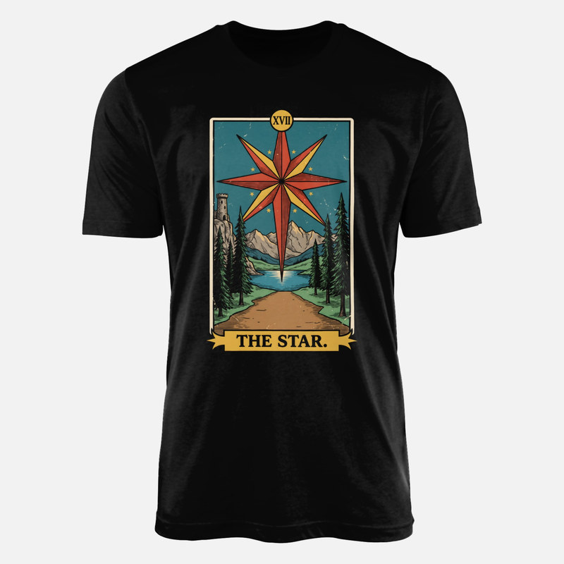 T-shirts: Tarotkarte Der Stern XVII
