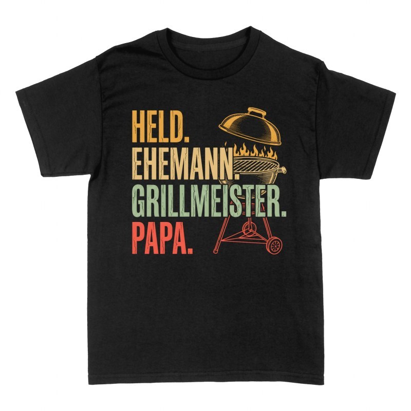 T-shirts: Held Ehemann Grillmeister Papa