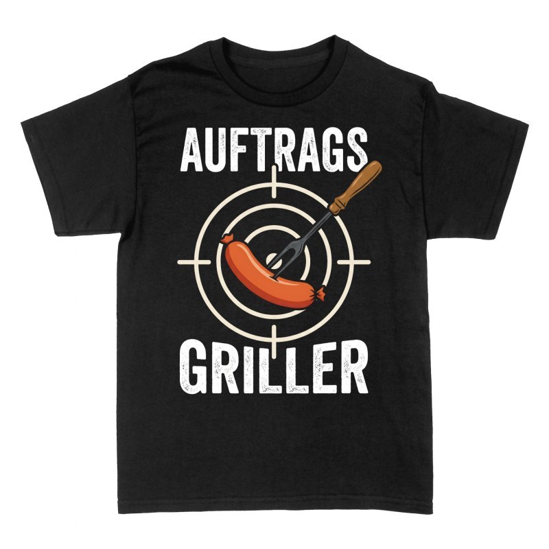 T-shirts: Auftrags-Griller mit Wurst & Zielscheibe