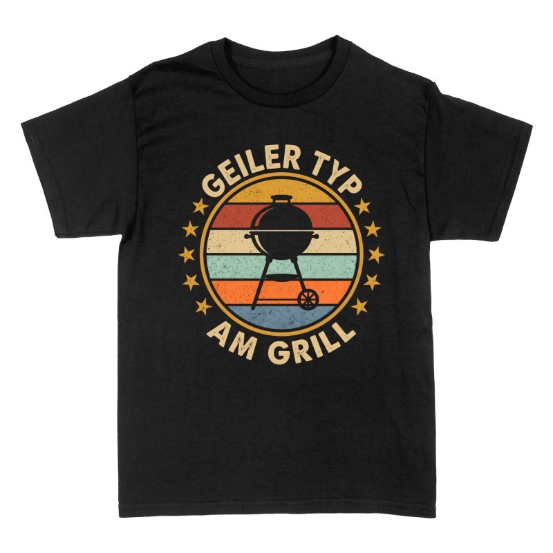 T-shirts: Geiler Typ am Grill Retro