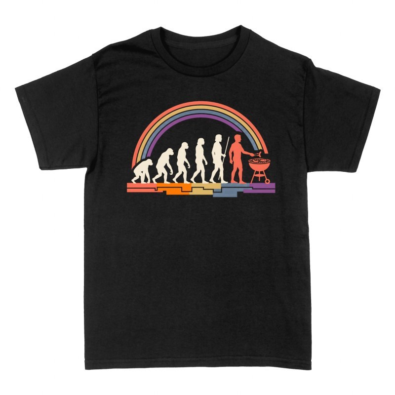 T-shirts: Evolution Grillen Retro