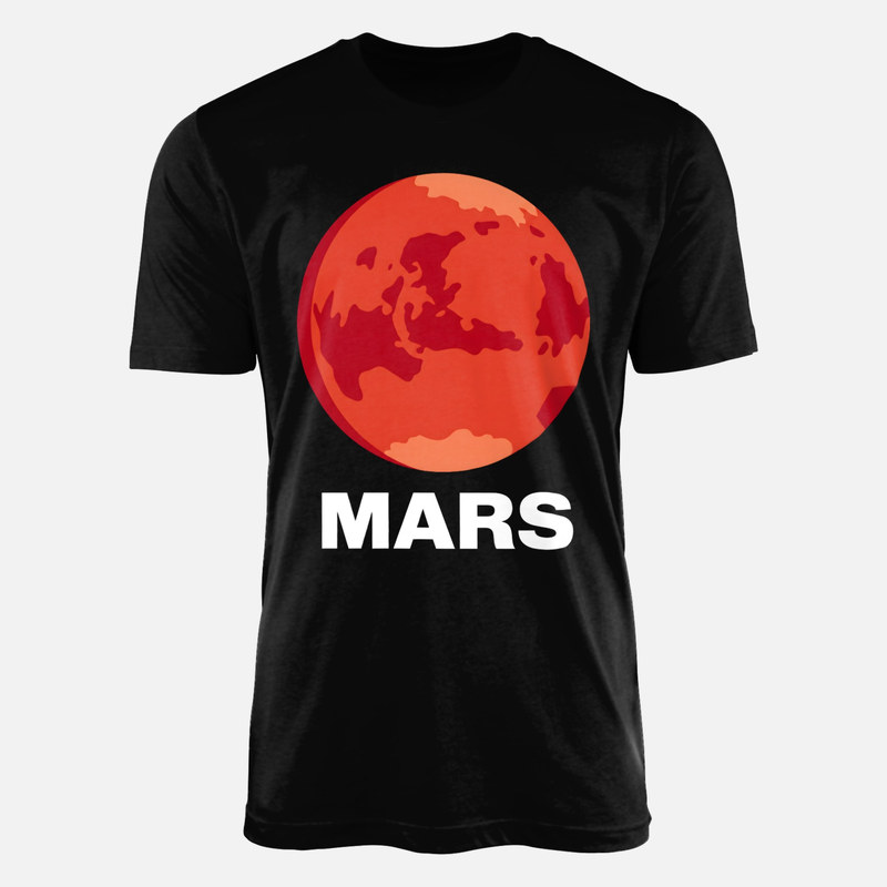 T-shirts: Roter Planet Mars Vektor