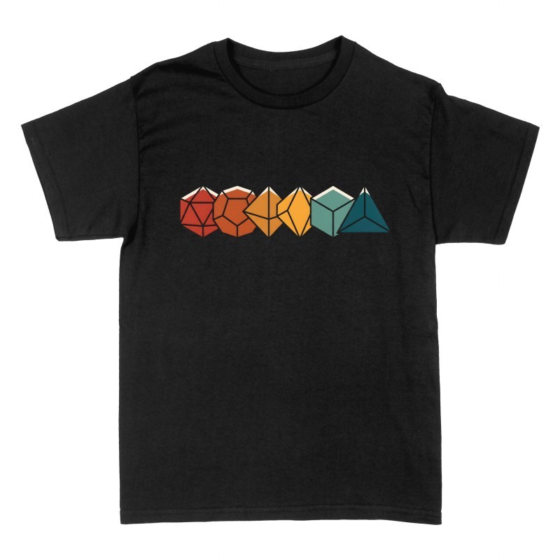 T-shirts: Retro RPG W&uuml;rfel Set