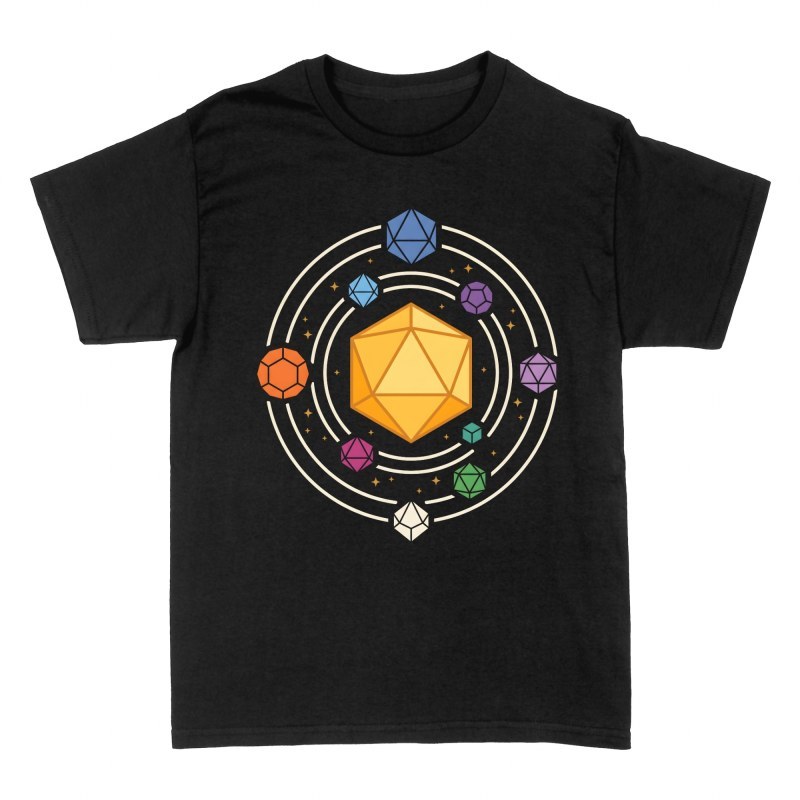 T-shirts: W&uuml;rfel-Sonnensystem
