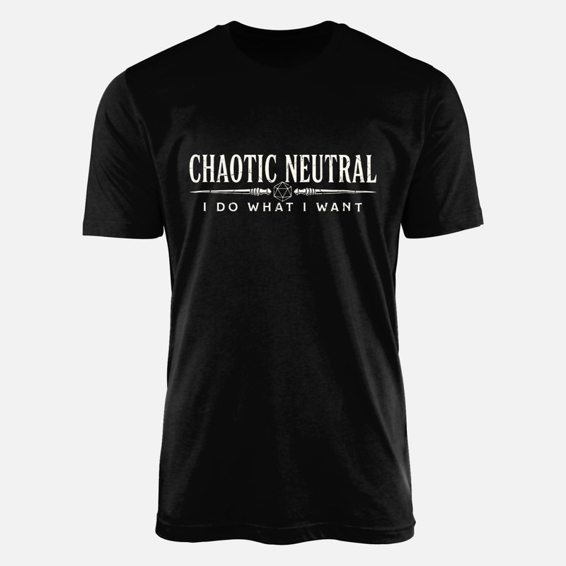 T-shirts: Chaotisch Neutral D20 Zauberst&auml;be