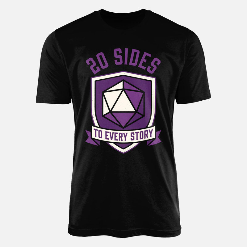 T-shirts: D20-W&uuml;rfel mit 20 Seiten Spruch