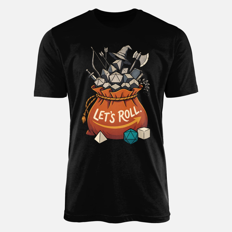T-shirts: RPG W&uuml;rfelbeutel mit Waffen