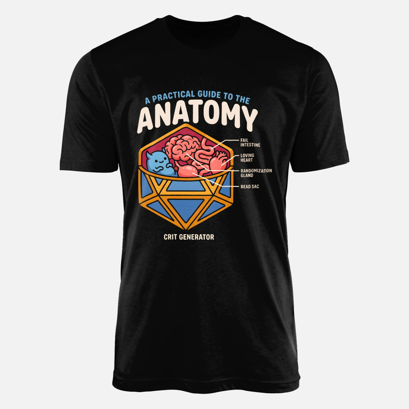 T-shirts: Anatomie eines D20 W&uuml;rfels